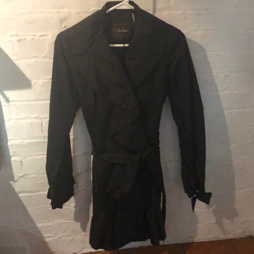 Ruffled Trench Coat